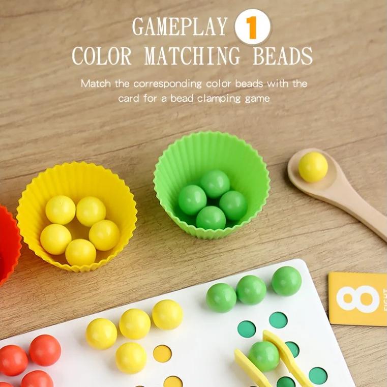 Montessori Digital Decomposition Clip Toy Mathematics Props Baby Digital Cognitive Pairing Puzzle IChildren's Fine Action Toys