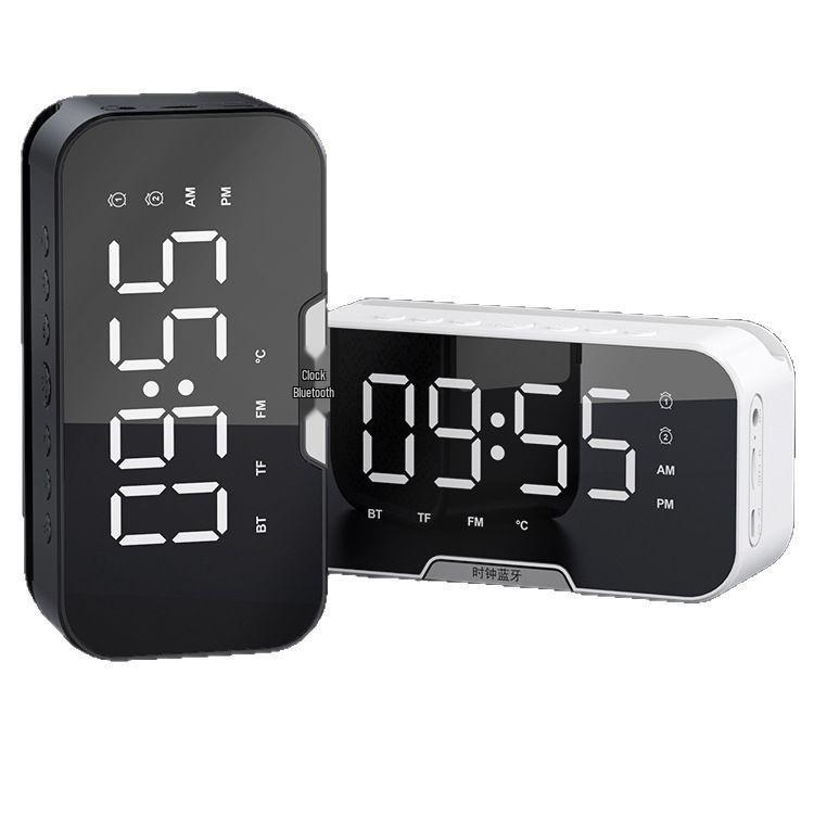 S7 Alarm Clock with Bluetooth Speaker, Phone Stand, FM Radio, TF Card Support, and Two-Way Call Function