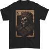 König der Karten Schädelkönig Gothic Spielerkarten Herren T-Shirt 100% Baumwolle