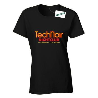 Tech Noir Geïnspireerd door Terminator Dames Getailleerd DTG T-shirt