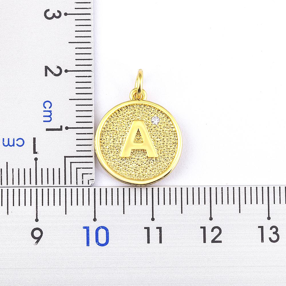 Nidin New Trendy Initial 26 Letters Pendant Charm Name Necklaces Cubic Zirconia Statement Jewelry Party Gifts For Women Men