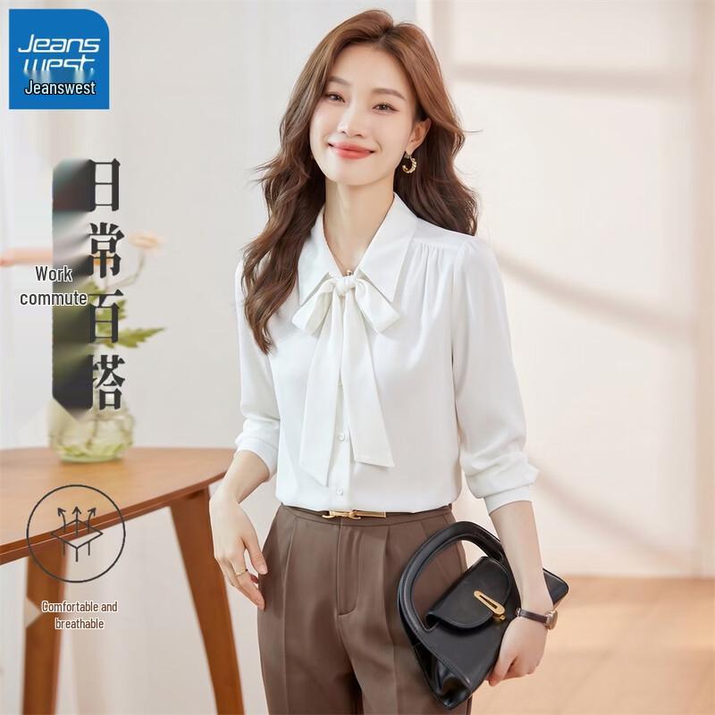 

Jeanswest Women s Tie-Neck Professional Blouse S
