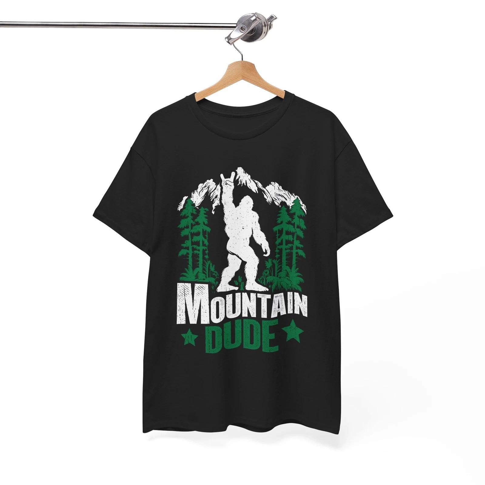 Conquer the Mountains T-Shirt | Hiking Nature Tee | Outdoor Explorer Bigfoot M