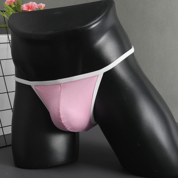 Men's Sexy Low-Waist Cotton T-back Underwear