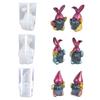 Silicone Candle Mold Dwarf Shaped Clay Molds Crafts Moulds Hand-Making Tools