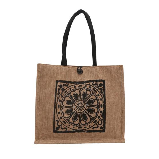 Dámská kabelka Etnický styl Všestranná taška přes rameno Velká kapacita Zapínání na přezku Nakupování Cestování Dojíždění Nákupní taška