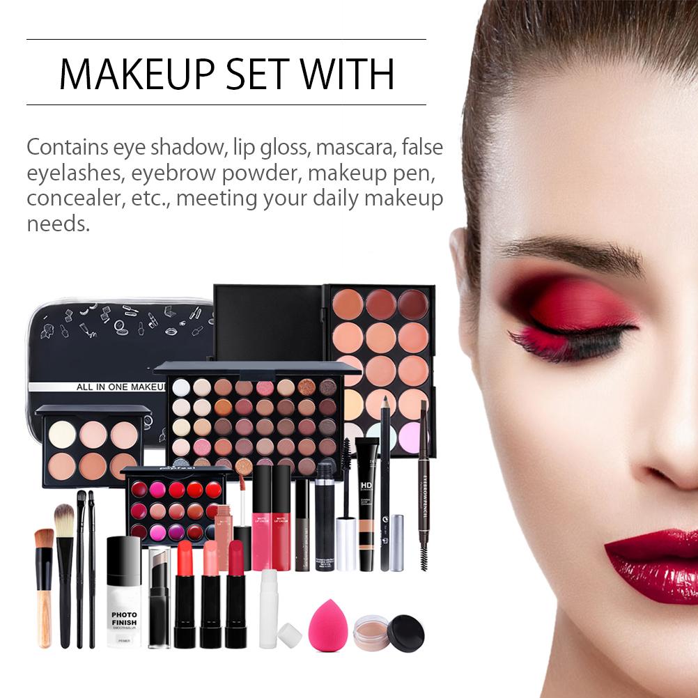 Make Up Gift Set Cosmetics Makeup Palettes All In One Makeup Kit for Face Eyes and Lips
