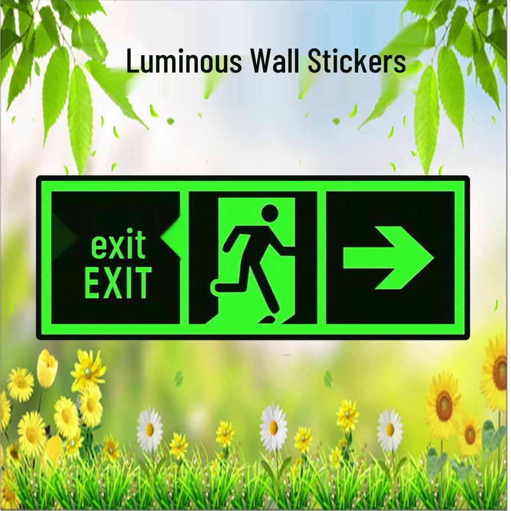 

Luminous PVC Emergency Exit & Stair Safety Sign Sticker