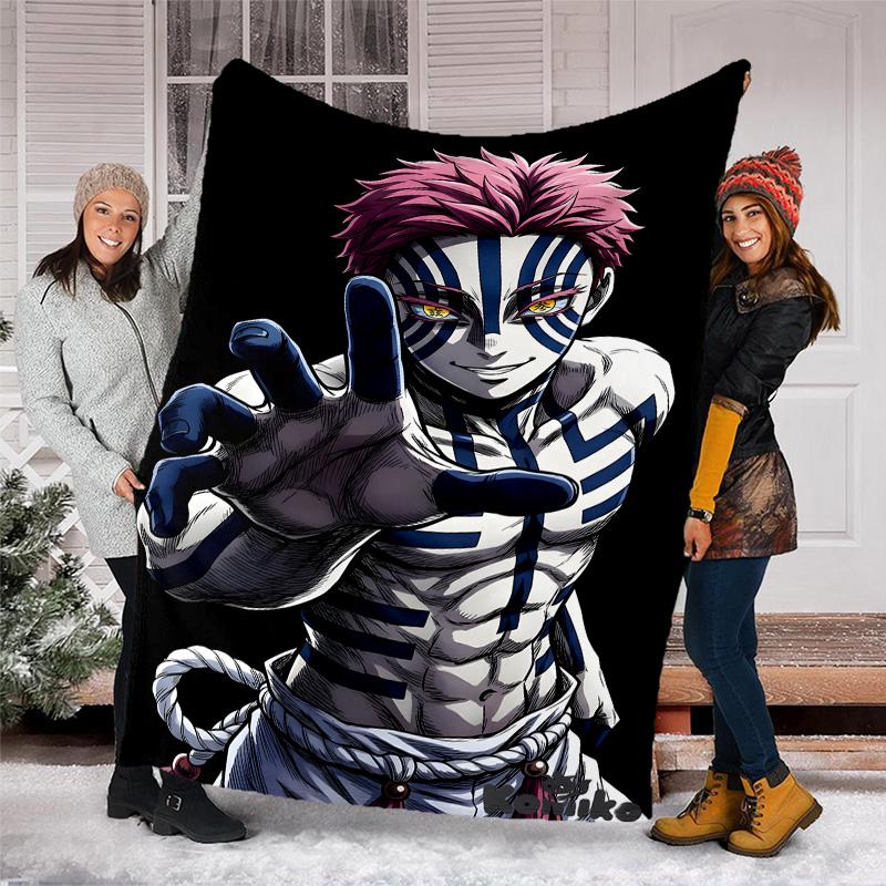 1pc Akaza (4) Theme Blanket - Digital Print, Polyester, Cozy for All Seasons, Perfect for Outdoor, and Travel