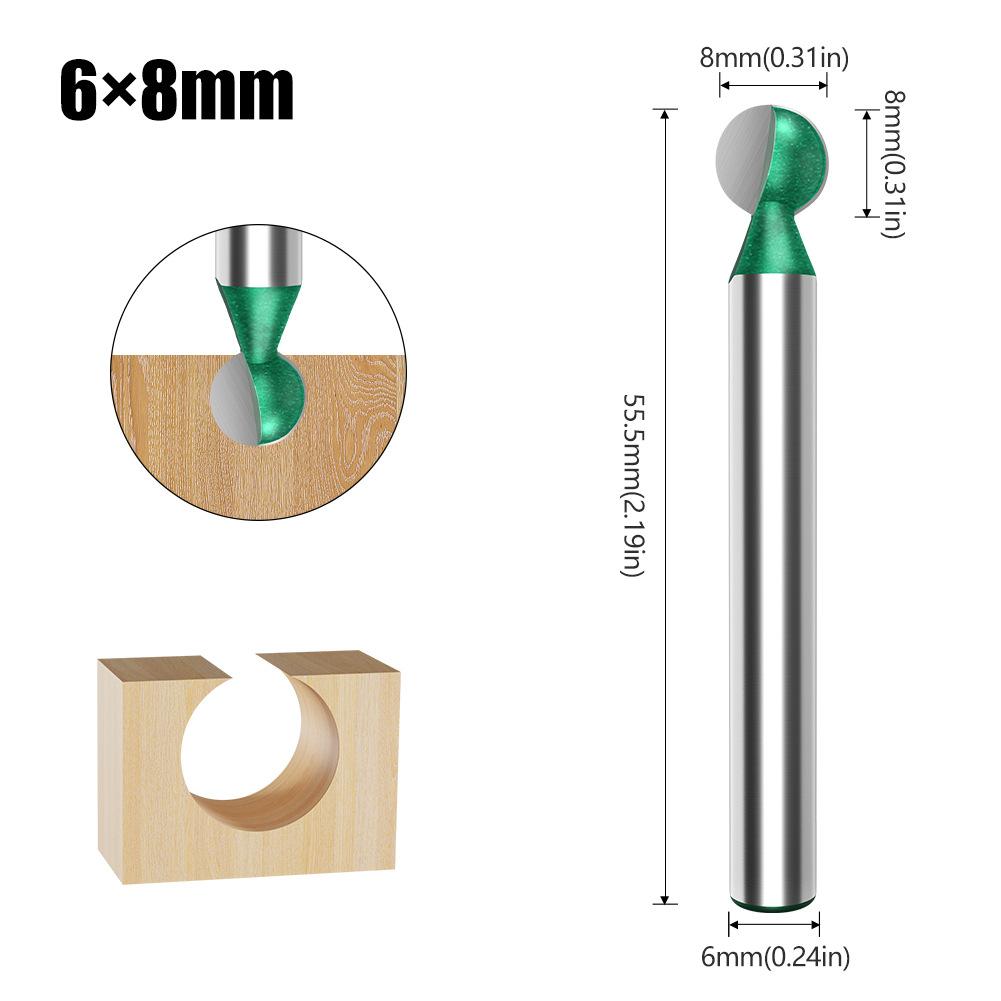 

Шариковый нож по мрамору Шариковый нож для гравировки Нож для резьбы по дереву Нож для резьбы по корням Головка ножа Деревообработка Сферический шариковый нож 6 мм Прямая рукоятка Шлифовальная головка