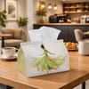 1pc Artistic Expressionist Illustration Tissue Box | Durable, Woman Dress Motion Abstract Suitable for Living Room Accent, Bedroom Decor, Encouragemen