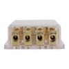 12V 60A Car Auto Stereo Audio Circuit Blade Fuse Holder Box Block 1 In 4 Ways Out