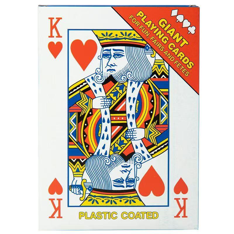 

Oversized Super Jumbo Poker Playing Cards 4X Larger Travel Carnival Wedding Birthday Party Favors Family Board Games For Adults