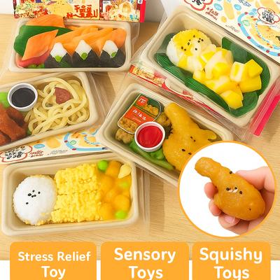 Food Play Simulation Food Squishy Squeeze Toys For Kids Food Sets Tpr Decompressing Pinch Funny Toy Vent Stress Game Play Gifts