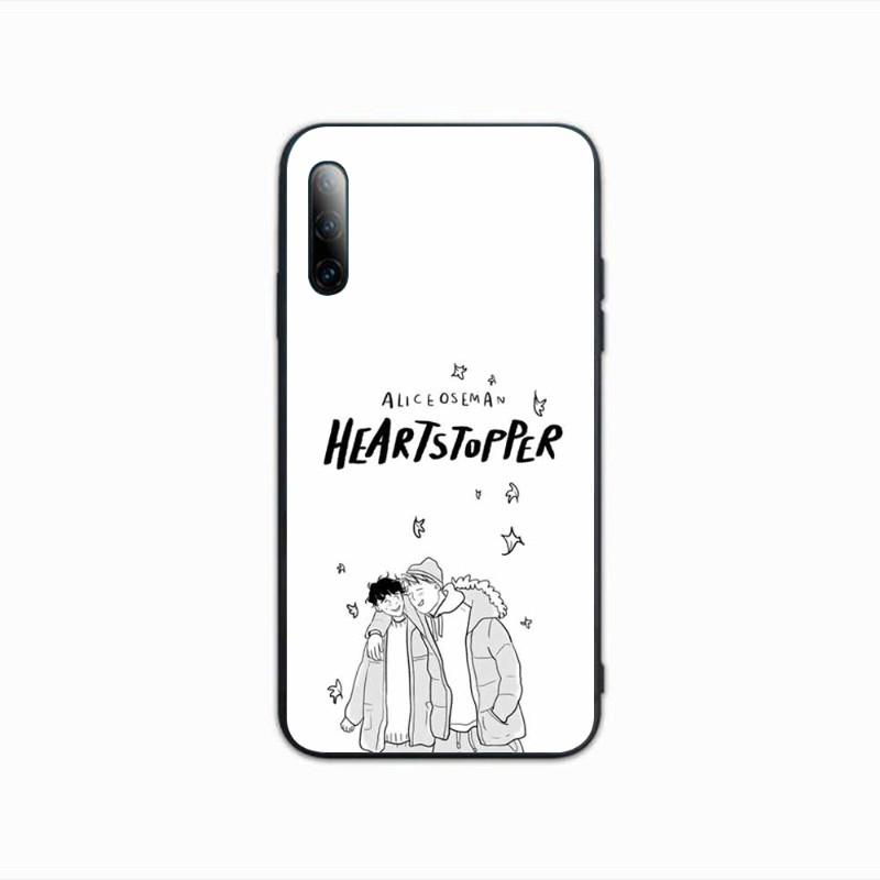 Heartstopper Phone Case For Samsung A91 A81 A73 A72 A71 A30S A20 A12 A13 A52 A53 4G 5G Soft Black Phone Cover