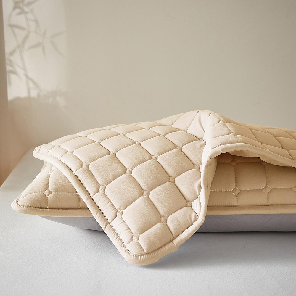 74*48cm Pillow Cover Head oil Anti Mite Pillow Case Protector Cotton Sweatproof Pillow Core Protection for Bedroom Decoration
