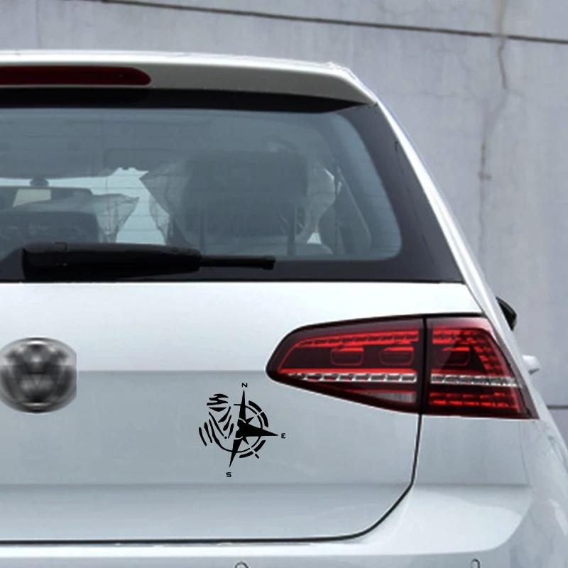 12*13CM Lovely Car Sticker Creative Design Personality Fashion Compass Decoration Accessories Waterproof Cover Scratch Decal