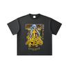 260 GSM Double Yarn 32 Count 100% Cotton Saint Seiya V25 Pisces Print Unisex Heavy Cotton T Shirt