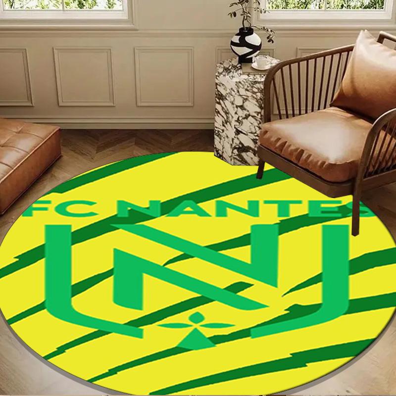1PC rug Fc Nan-tes Crest Design Round mat Home Decor, Chair rug For livingroom,Bedroom, doormat home decor Birthday Gift Christmas Gifts