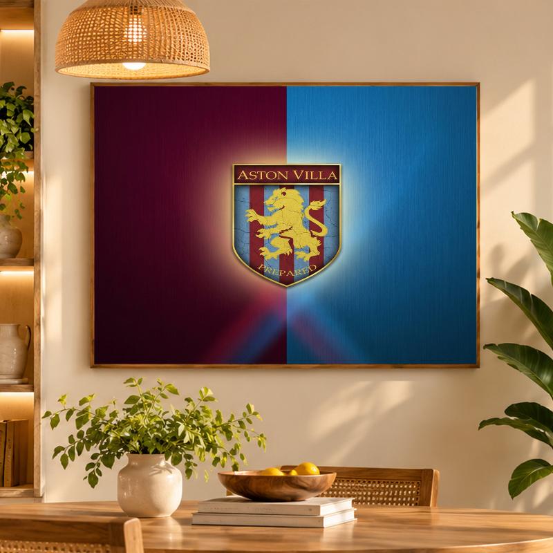 5D Diamond Painting Aston Villa Football DIY Full Drill Diamond Art Kit Home Decoration