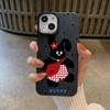 Polka Dot Shoulder Bag Black Rabbit Suitable for Apple 16 Mobile Phone Case IPhone 15 Silicone 14plus Cartoon 13promax