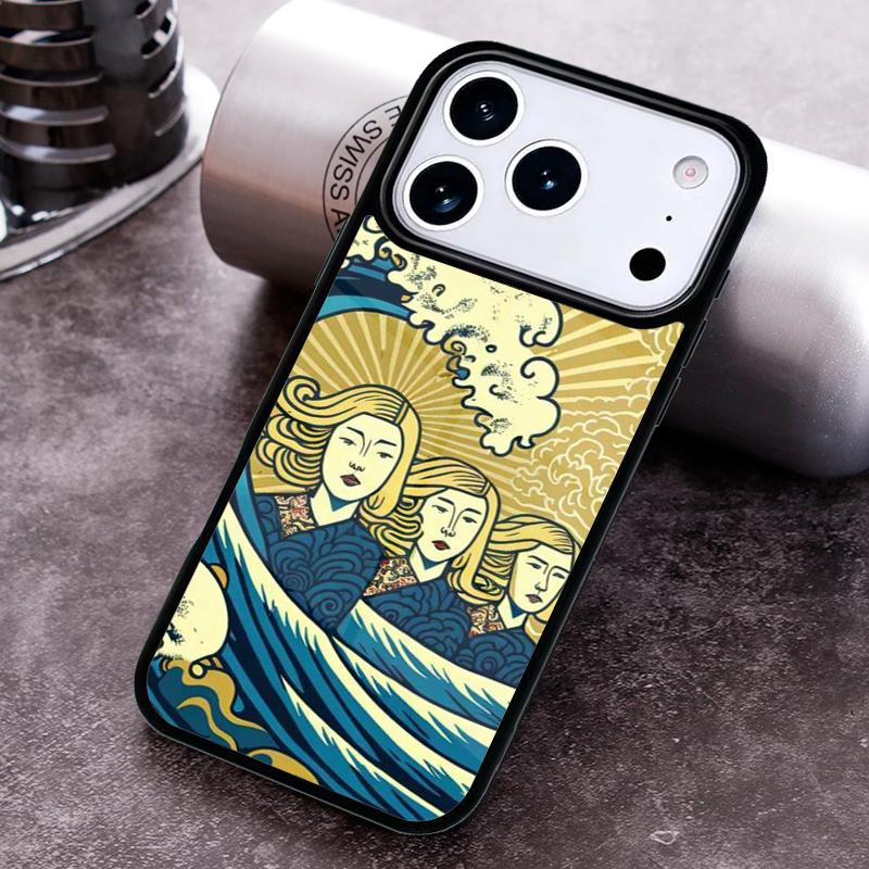 Japanese Surfers soft Phone Case for iPhone 17 16 15 Pro Max Air 14 13 12 11 Plus Shockproof Cover