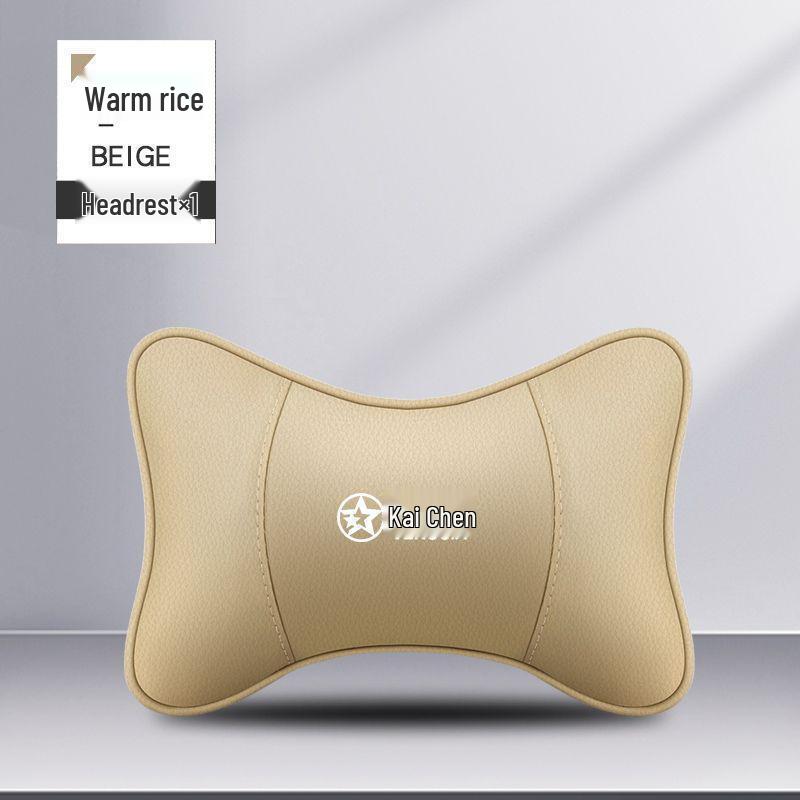 

Neck and Back Support Pillows for Venucia D60/T60, Star T90/T70, and E30 Car Headrests Warm Beige