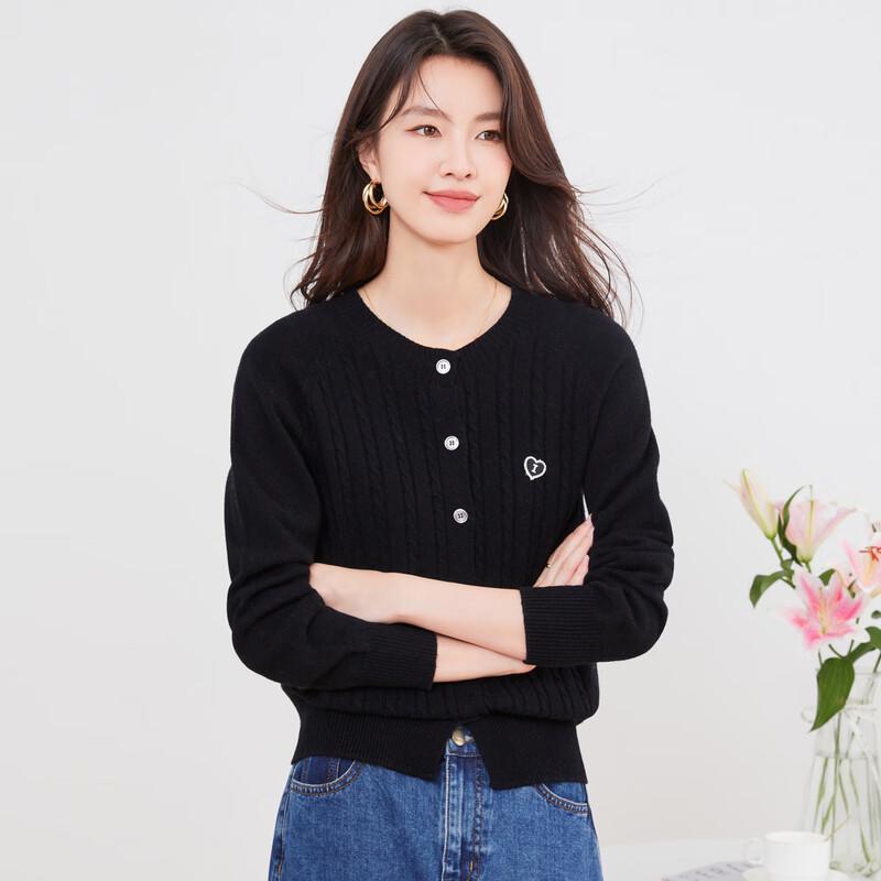 Women's 100% Pure Wool Knit Cardigan