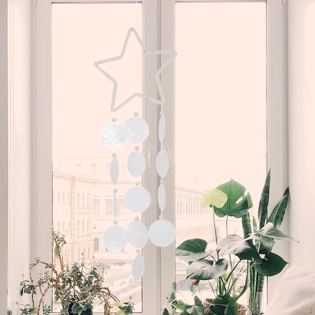Shell Wind Chimes Decorative Mobiles Hanging Chime for home and indoor Kids Bedroom Balcony