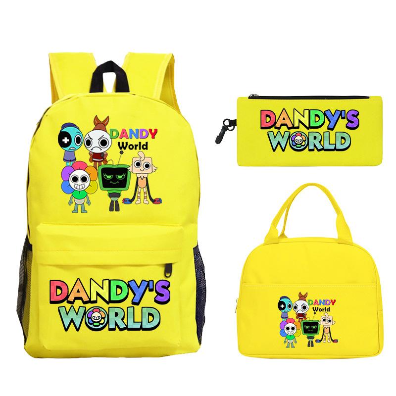 Sac d'étudiant Sac à crayons décontracté Sac à lunch Impression personnalisée Dandy'S World Around