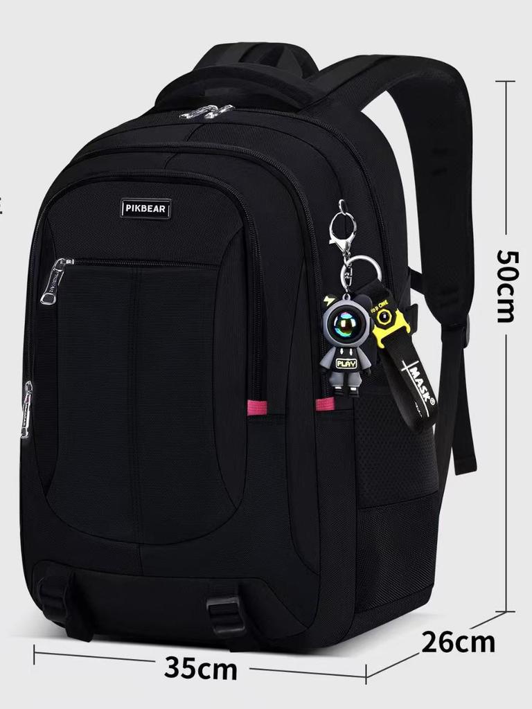 Men's Camouflage Schoolbag: Junior & High School Decompression Backpack with Spine Protection and Large Capacity for Outdoor Leisure.