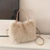 Modische Handtasche aus Kunstfell für Damen, multifunktionale und modische Handtasche, geeignet für Herbst und Winter, diagonal oder über einer Schulter zu tragen
