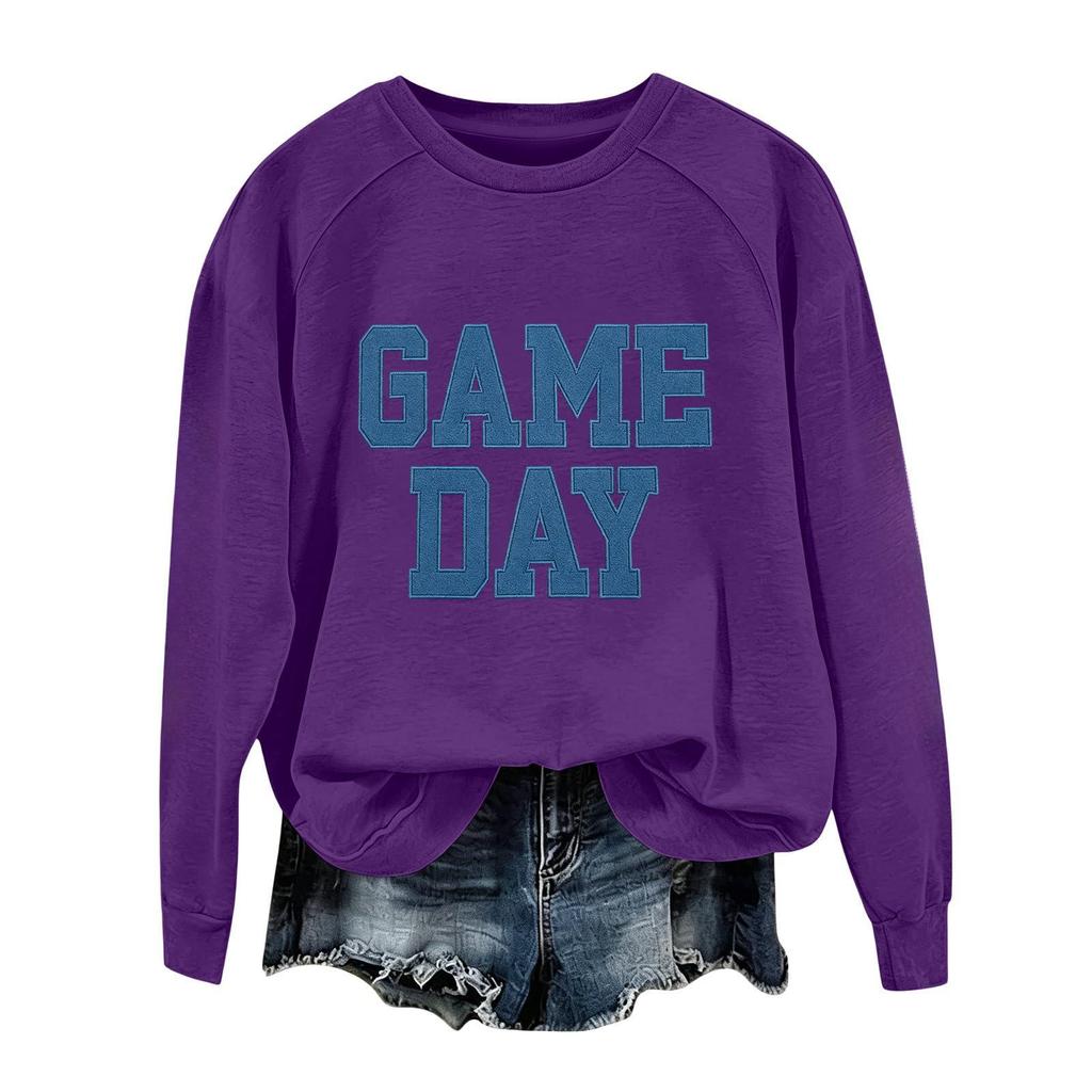 Unisex Fashion Printed Round Neck Long Sleeve Sweatshirt Pullover for Casual Everyday Wear