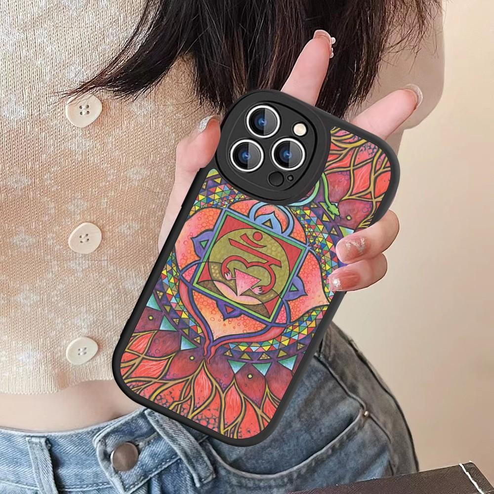 The Yoga Phone Case Hard Leather For IPhone 16 15 14 13 12 Mini 11 14 Pro Max Xs X Xr 7 8 Plus Fundas