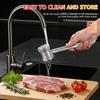 Meat Tenderizer Hammer Double-Sided Meats Hammer Stainless Steel/Zinc Alloy Meat Mallet for Beef Chicken Steak Kitchen Gadgets