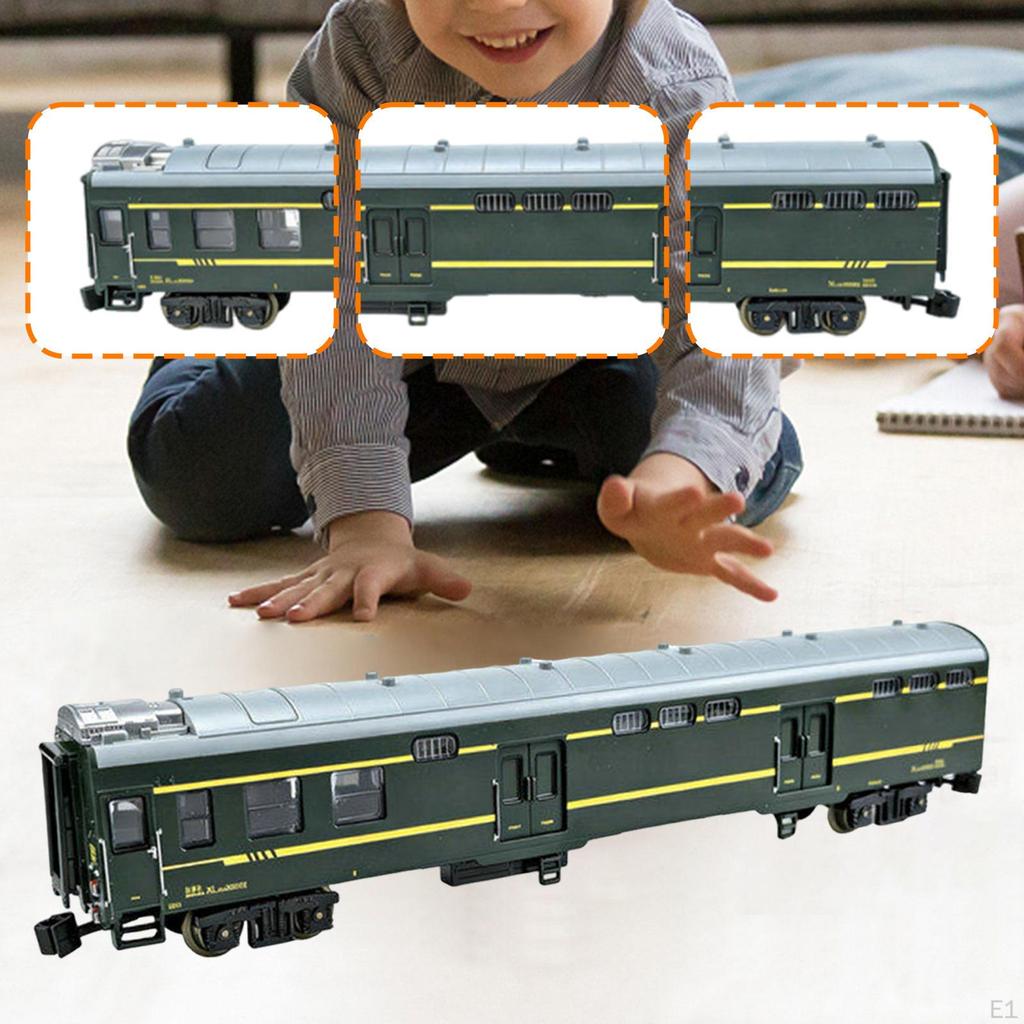 1/75 Scale Train Baggage Car Model Desktop Decoration Birthday Gift Carriage for Bedroom Sand