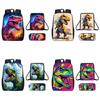 Dinosaur Print Animal Children School Backpack With Durable Material Oxford