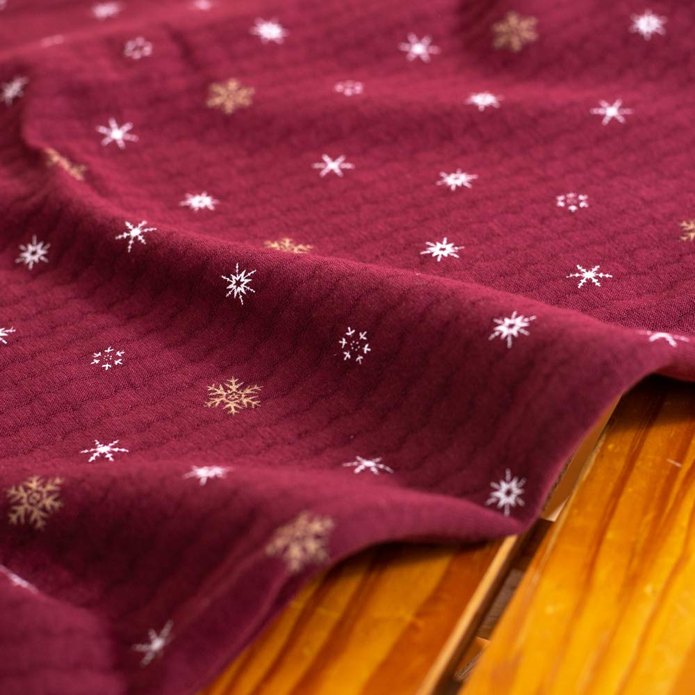 Cotton Knitted Crystal Long Room Winter Product 40010 [K's Eye] Skin-friendly 100% Padding, Quilt, Pattern, Open-front Pajamas, Women's, Sleeves,