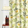 Summer Orange Fruit Shower Curtain - Juicy Citrus, Pastoral Style Waterproof Polyester