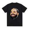 Hip-hop Rapper Drake Graphic T-shirt Men's Retro Gothic Short-sleeved Casual  Suitable for Both Men and Women's Streetwear