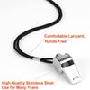Outdoor Survival Whistle High Quality Stainless Steel Black Rose Golden Whistle Hanging Neck Sports Whistle Lifeguard Whistle