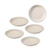 Minoyaki Plates, Serving Plates, Small Plates, Set of 5, Diameter Approx. 15cm, Microwave and Dishwasher Safe, Tableware, Sogi, White Mat, Made In