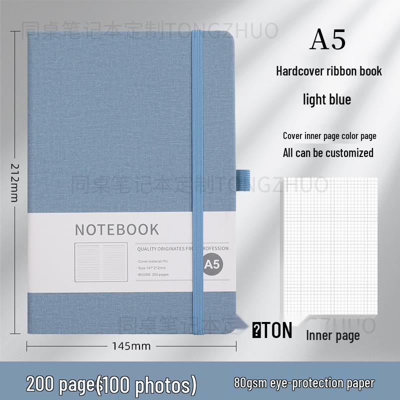 Wysokiej jakości, spersonalizowany notes A5 z gumką do biznesu i biura