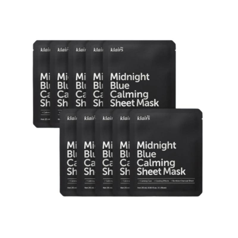 Klairs Midnight Blue Calming Sheet Mask 25mL (10-Sheet Pack)