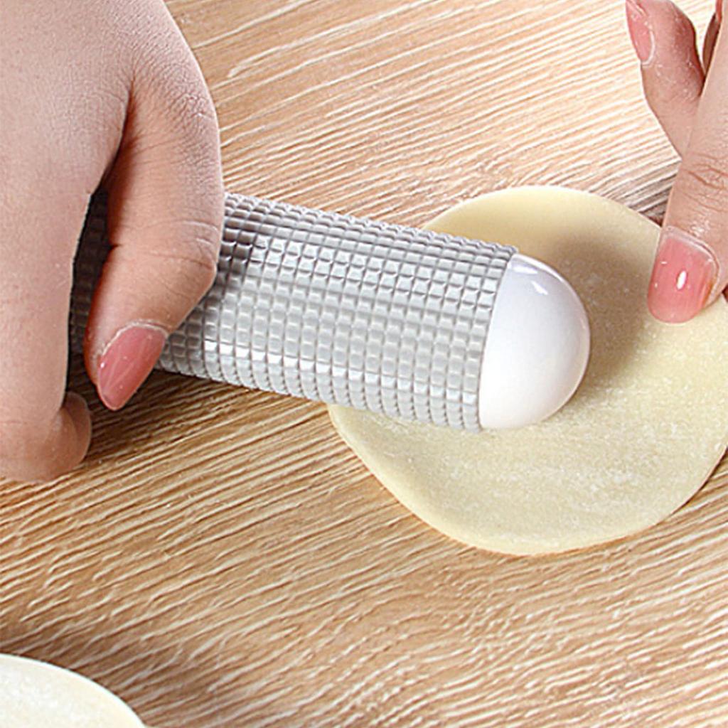 1pc-Rolling pin Household Baking Tool Non Stick Hand Rolling Dumpling Skin Floating Point Bread Exhaust Rod Rolling pin Pink