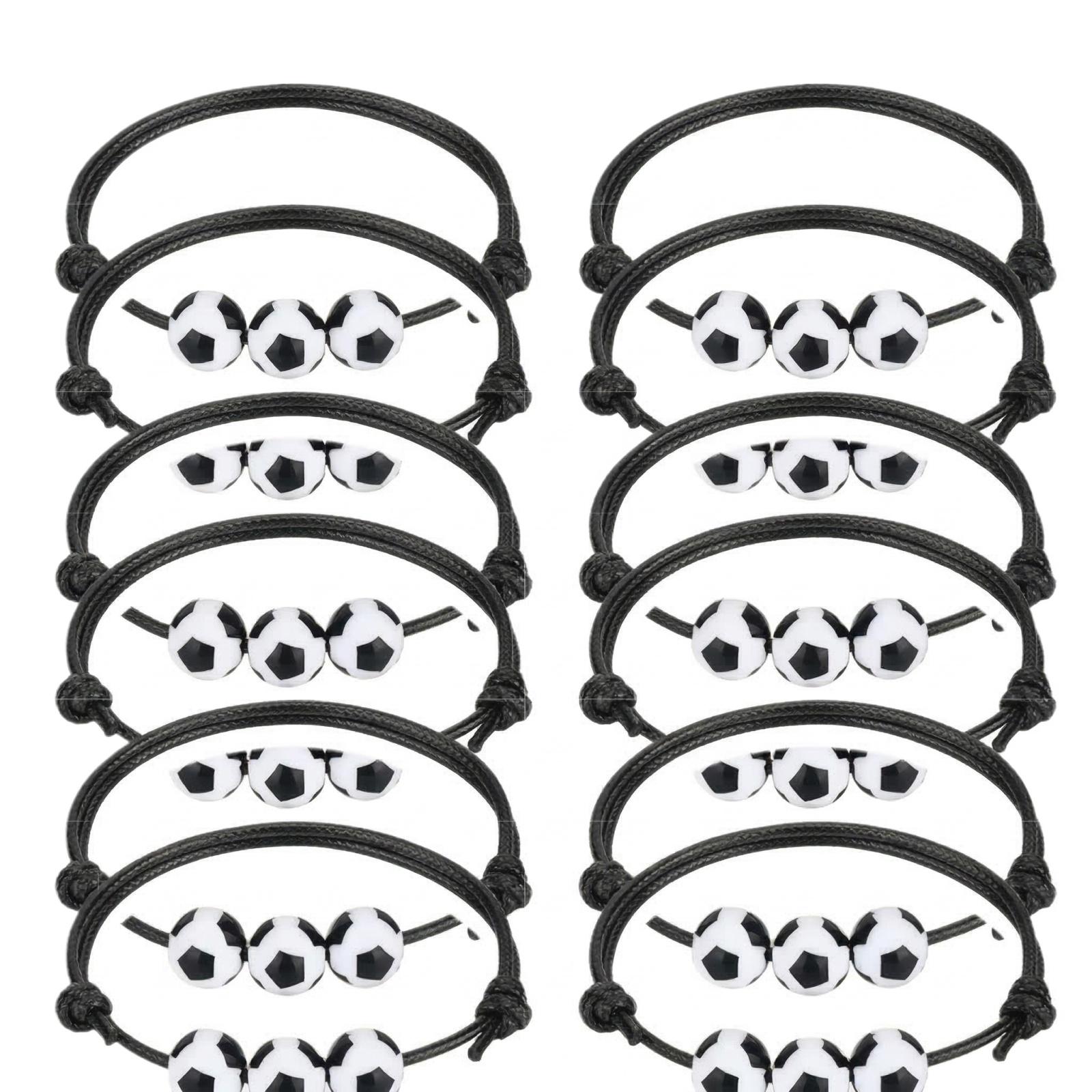 

Fashion Cartoon Football Bracelet Set With 12 Pieces one size