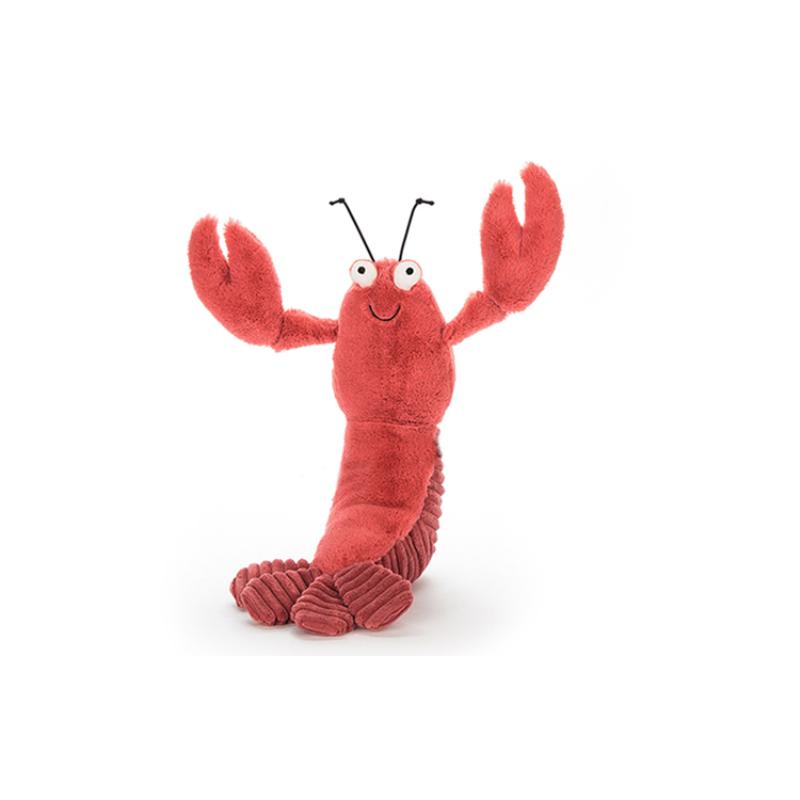JELLYCAT Ocean Series SHELLS&SCALES Lobster Larry Soothing Red Doll Plush Figure 27cm Height