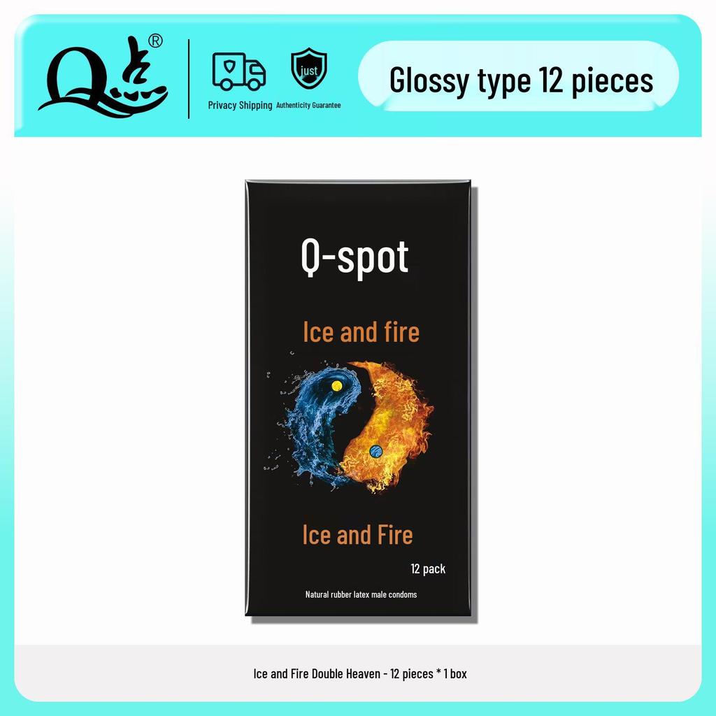 Q-point Ultra-thin Clitoral Stimulating Beaded Condoms - Long-lasting and Safe for Men