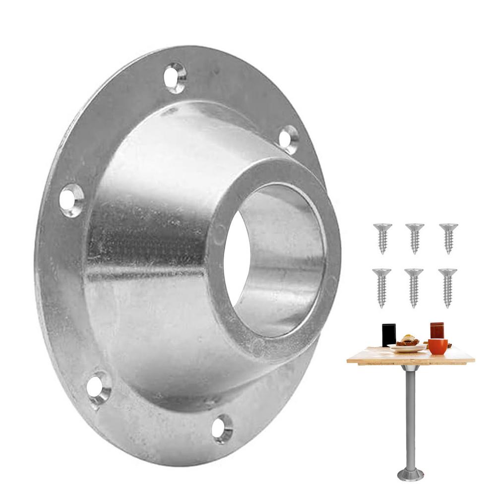 RV Table Base with Screws Rustproof Pedestal Table Base RV Table Stand Base High Strength Floor Mounting Base Table Mount Frame