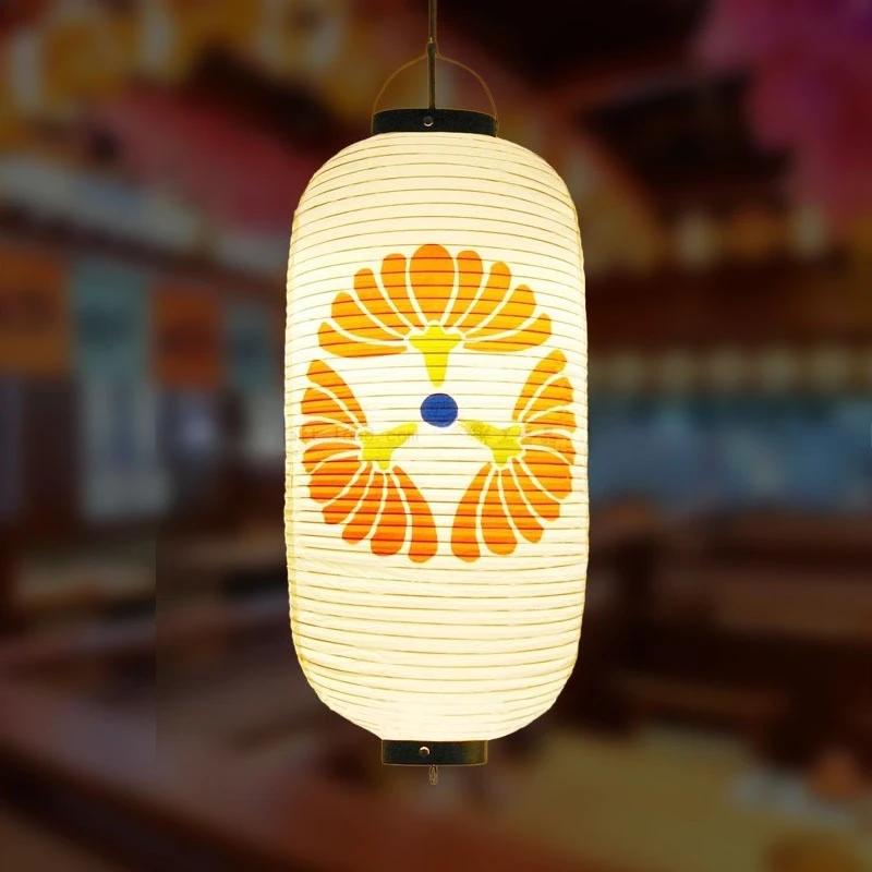 Japanese Style 25x50cm PVC Waterproof Lantern Sushi Ramen Izakaya Korean Cuisine Restaurant Pub Decor Hanging Lantern Outdoor